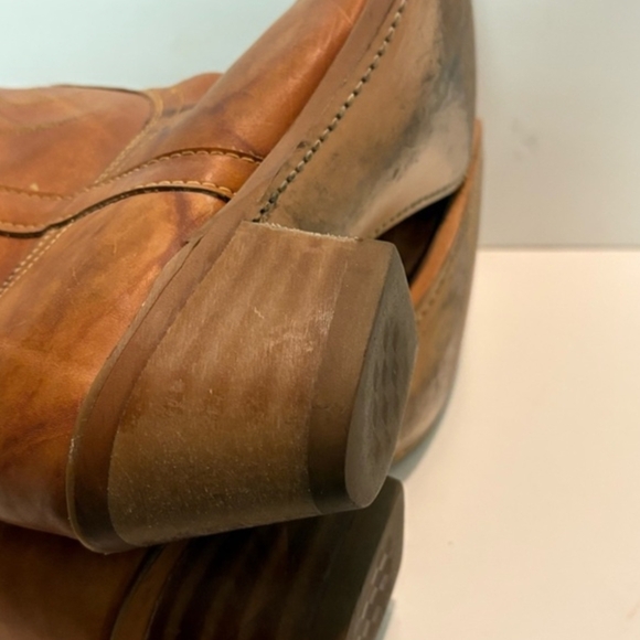 Dingo Leather Womens Cowboy Boots sz10N Embroidered Marble Tobacco - Picture 15 of 15